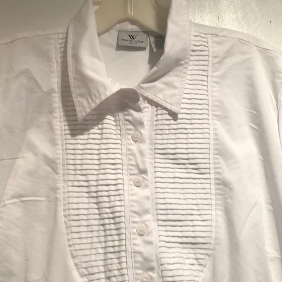 Worthington White Blouse. size large - Picture 5 of 13
